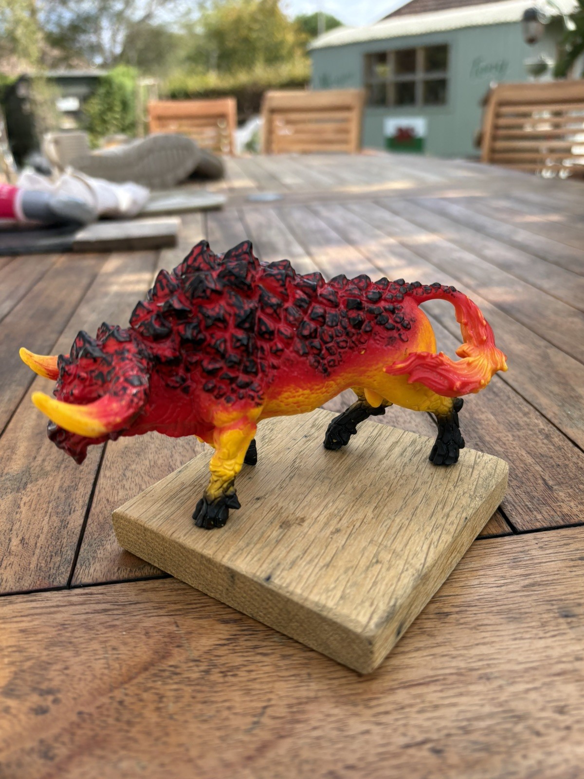 Schleich Fire Bull Figure Eldrador Creatures 42493 Figura in plastica da collezione 