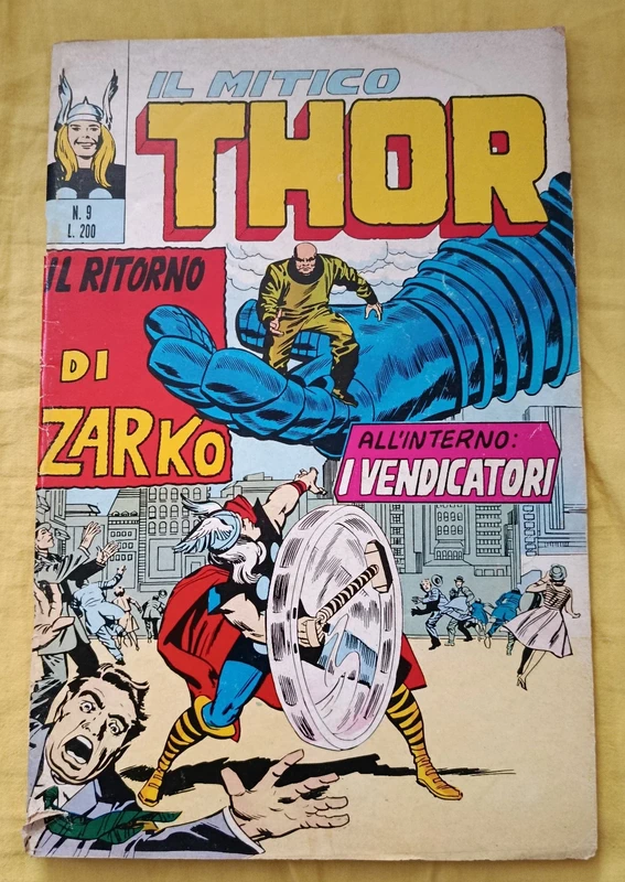 Il Mitico Thor n°9 Editoriale Corno "il Ritorno di Zarko" 1971