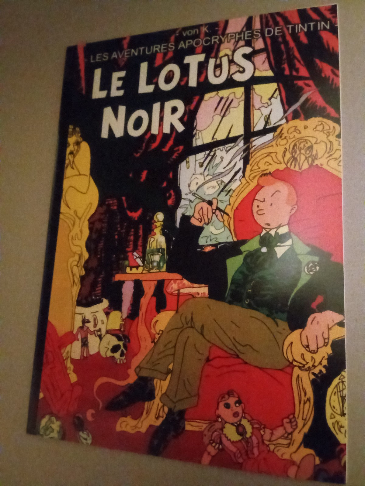 PARODIE PASTICHE TINTIN AVENTURE  LE LOTUS NOIR