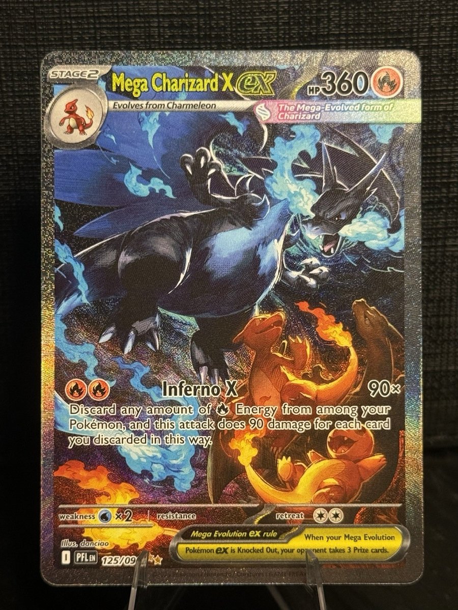 Mega Charizard X ex 125/094 Me02: Fiamme Fantastiche Holo