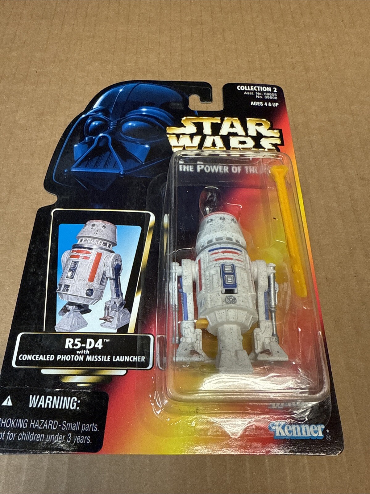 NEW Star Wars POTF R5-D4 with Missile Launcher Kenner 1996