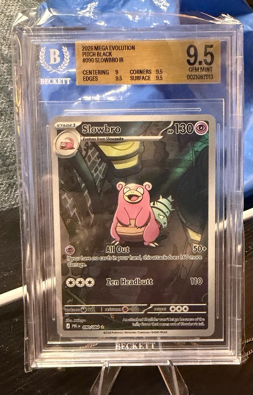 Pitch Black Slowbro 090/084 IR English 2026 ME PB BGS Beckett 9.5 with sub grade