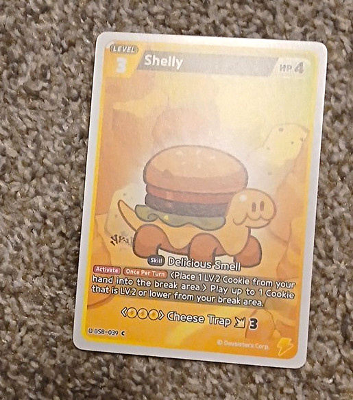 CookieRun: Braverse TCG Shelly BSE-039 livello comune 3 HP 4 ATK 3 EN