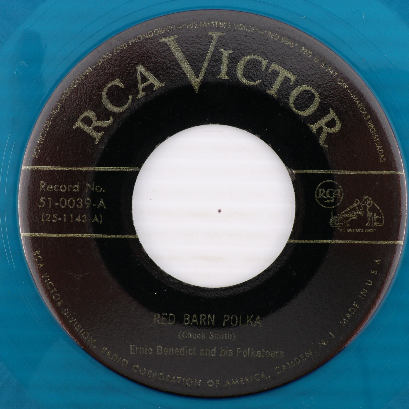 Ernie Benedict - Red Barn Polka / Marlene Waltz -1949 45rpm Vinyl Record 51-0039