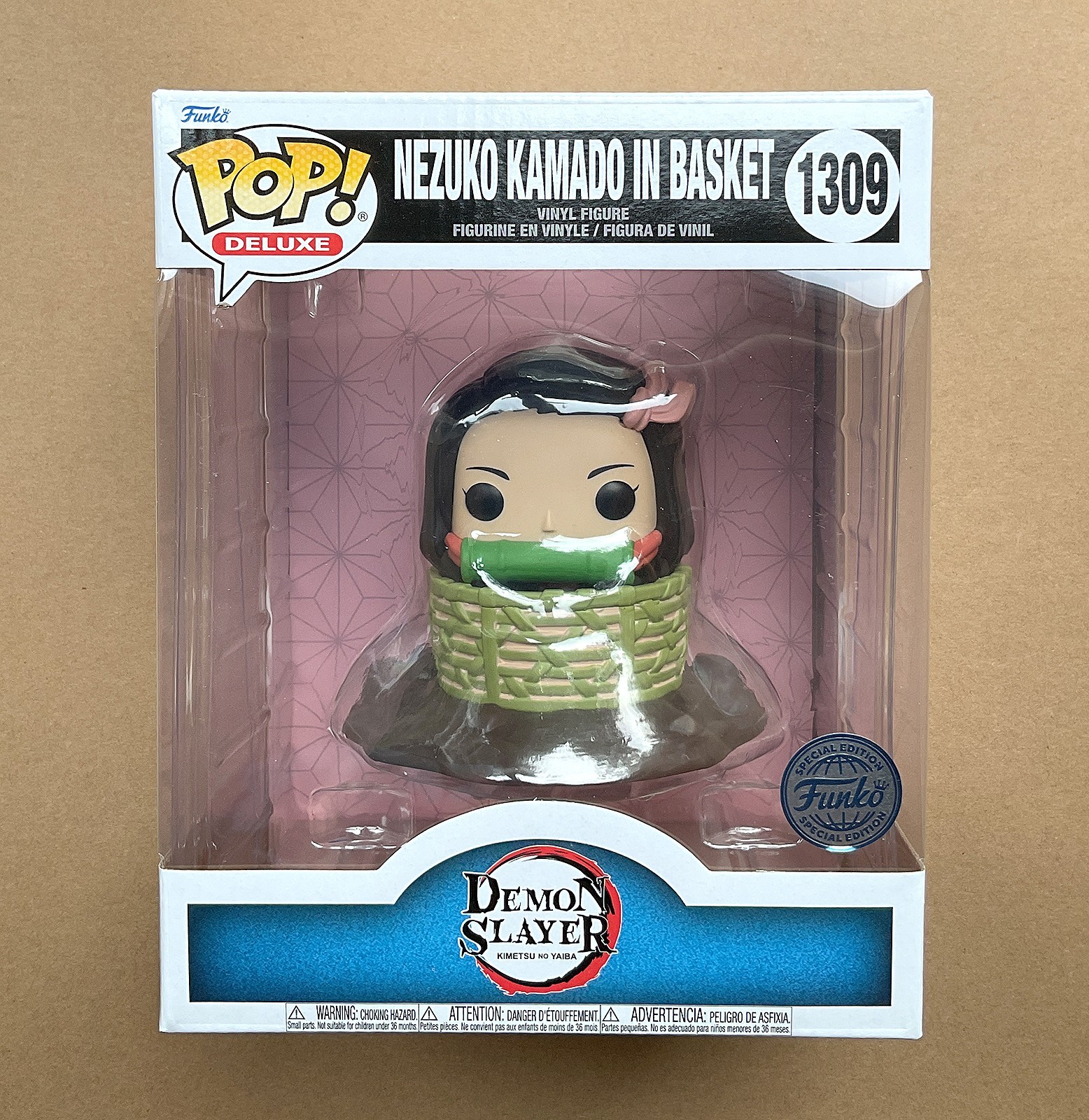 Funko Pop Demon Slayer Nezuko Kamado nel cestino 6" #1309 + protezione omaggio