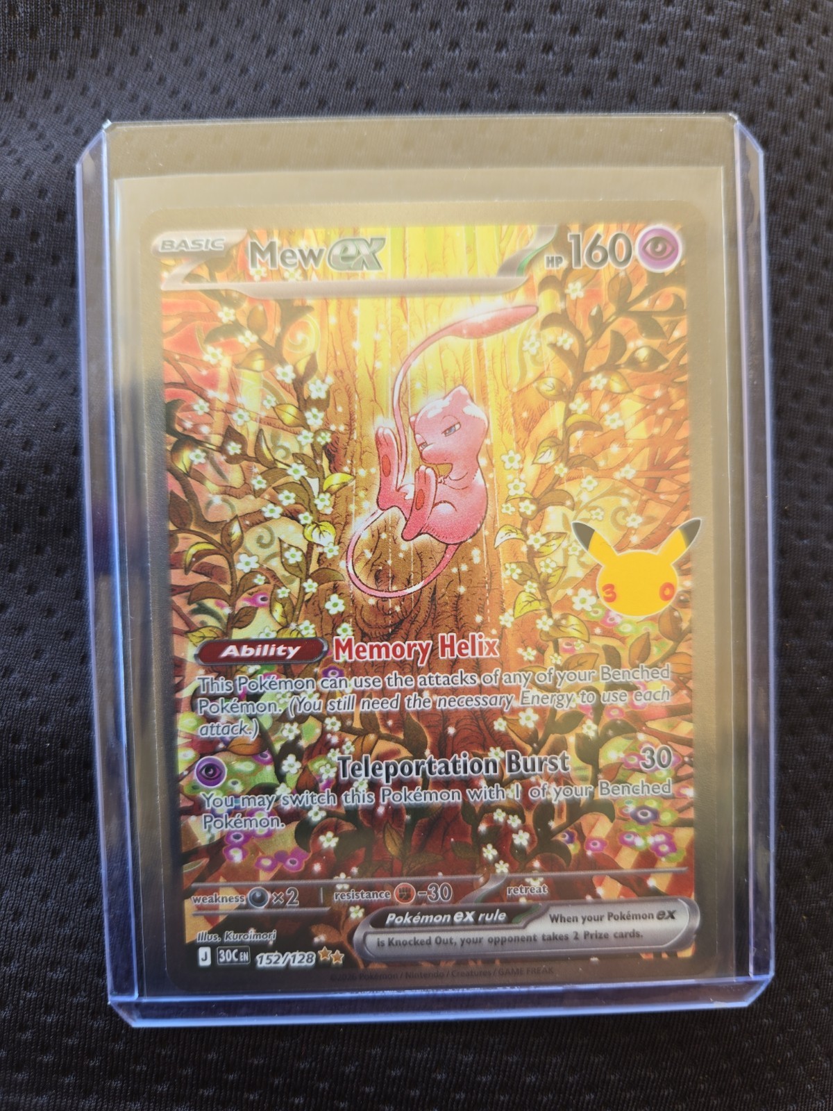 30th anniversary Mew ex 152/128 English Pokémon TCG
