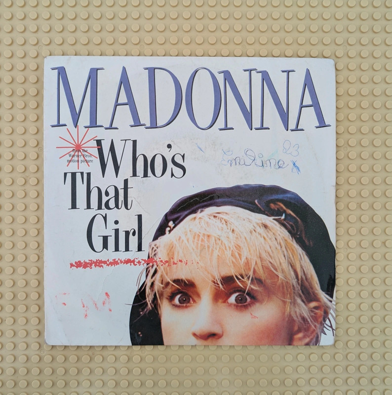 45t 1987 / Madonna / Who's that girl / nettoyage ultrasons+pochette de protection