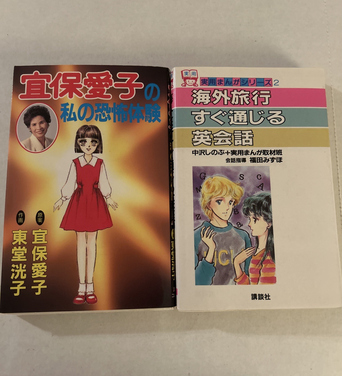 Gibo Aiko's My Horror Experience manga giapponese vintage copertina morbida + aiuto viaggio