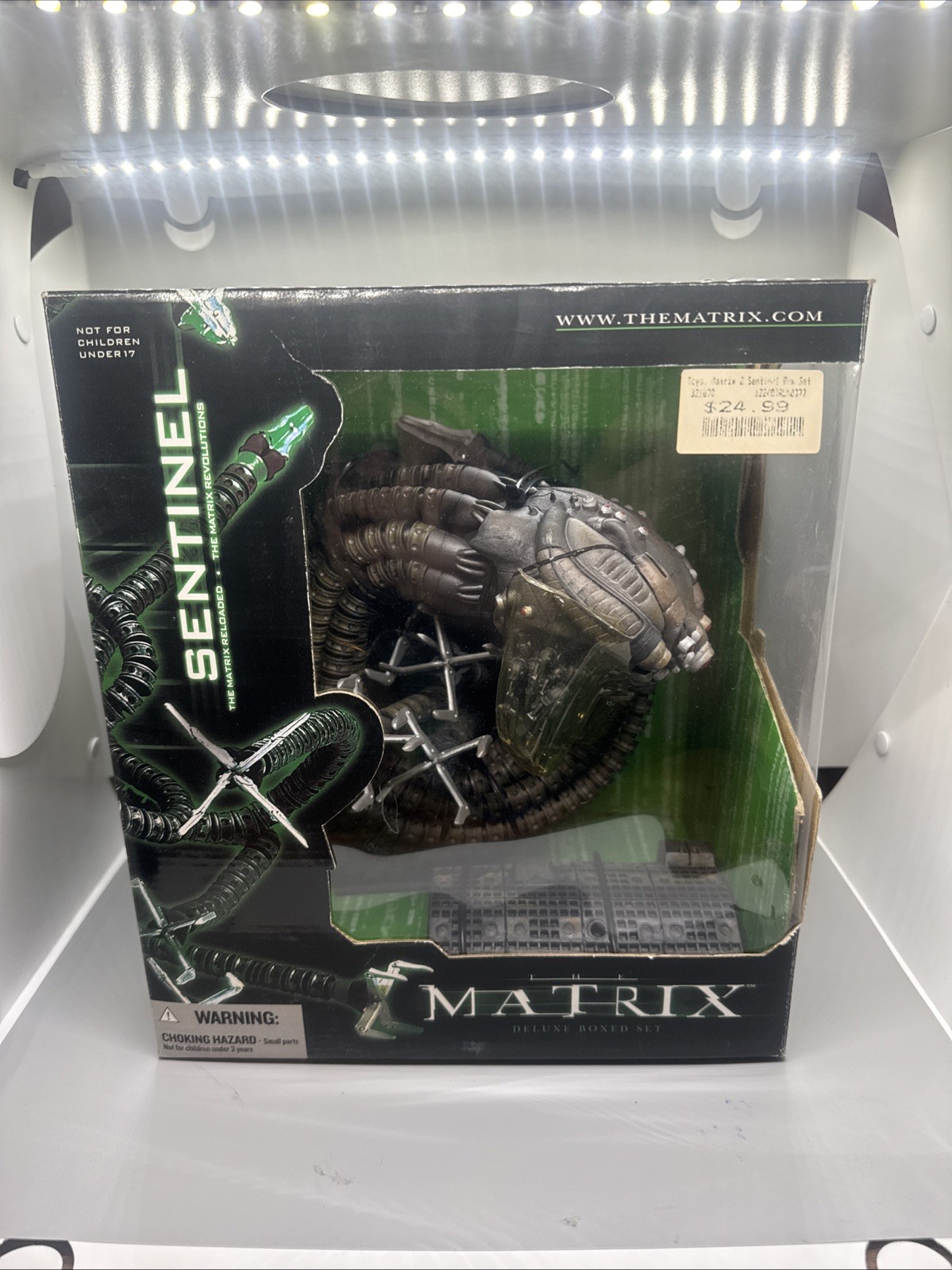 McFarlane Toys the Matrix Sentinel Deluxe Box Set Figure Rare With GS Sticker