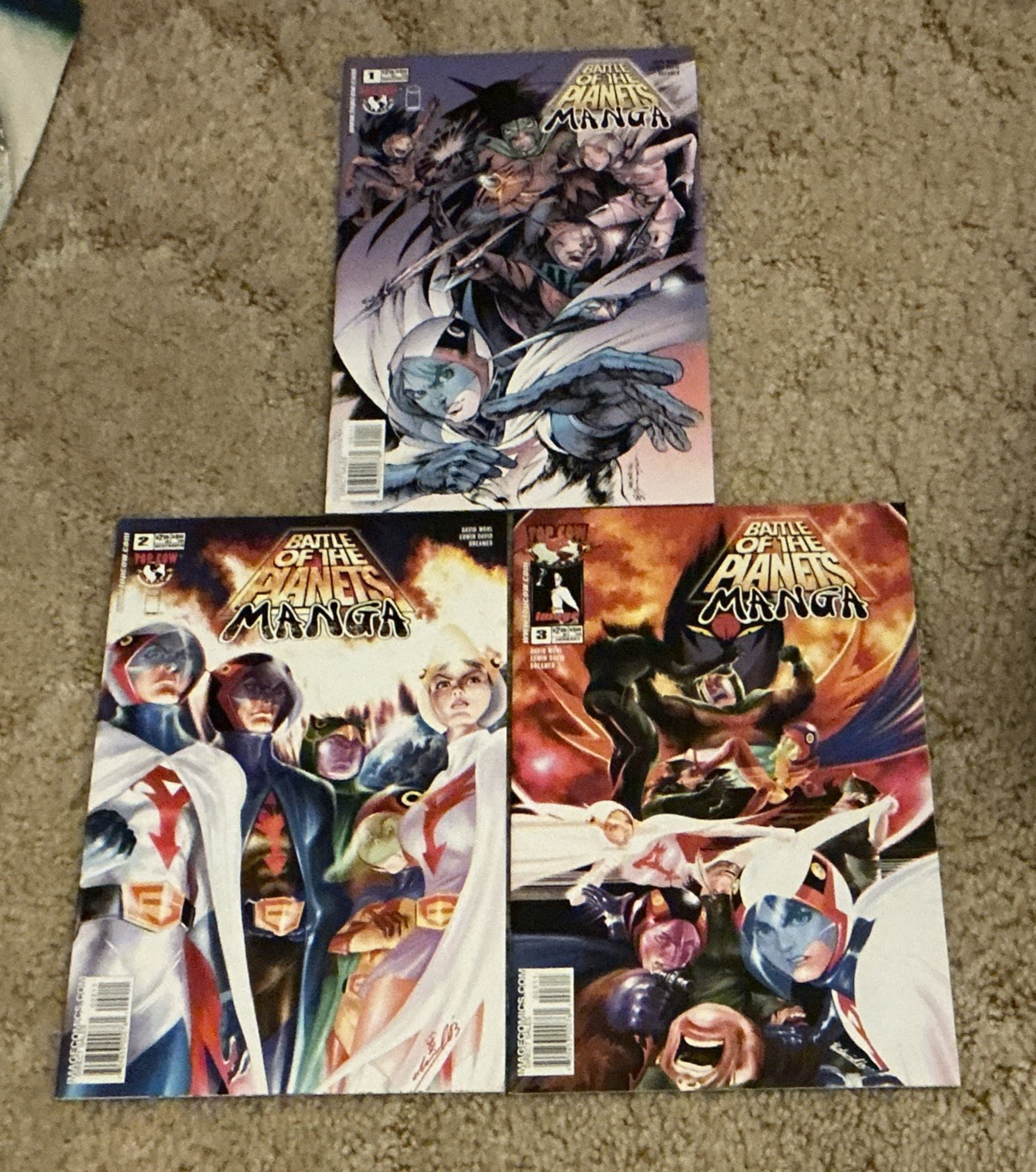 Battle of the Planets Manga Set Completo 1, 2, 3 Top Cow 2003