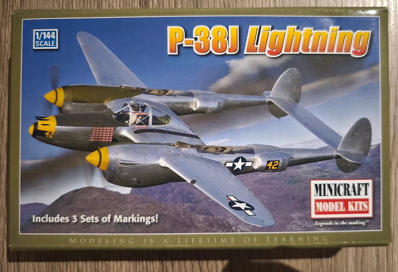 Minicraft Models P-38J Lightning 1/144 Maquette Avion WWII Neuve en Boîte