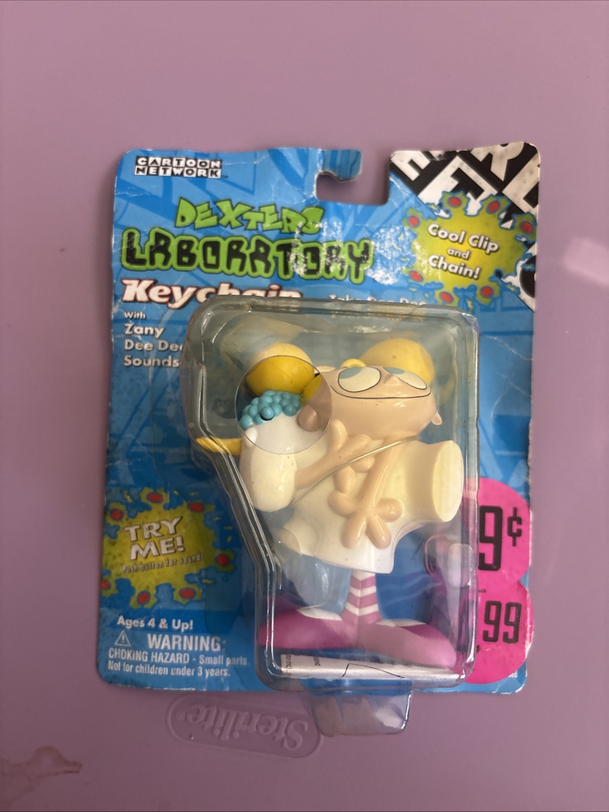 Portachiavi parlante Dexter's Laboratory Dee Dee Cartoon Network funzionante colloqui