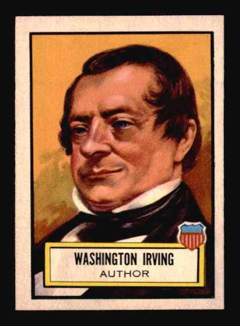 1952 Topps Look ‘n See #18 Washington Irving - NM-MT