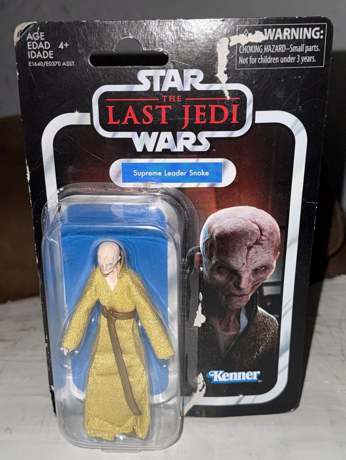 Star Wars Collezione Vintage Supreme Leader Snoke Gold VC121 3,75in Nuovo Cardato