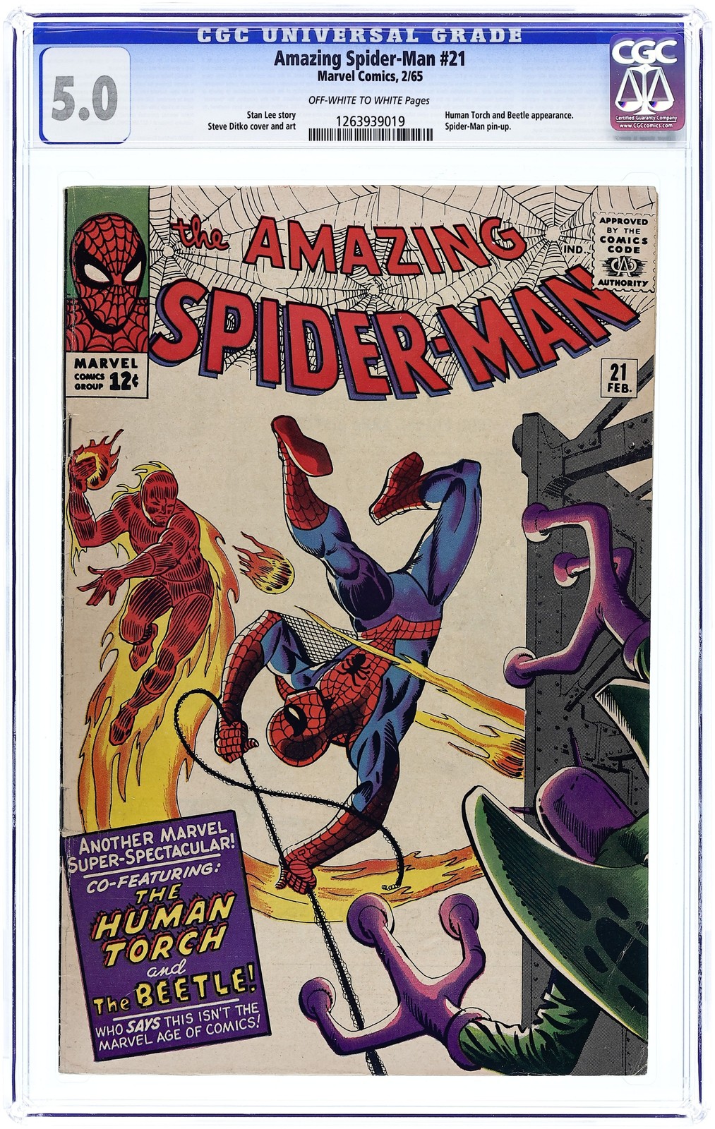 Amazing Spider-Man #21 CGC 5.0 1965 1263939019