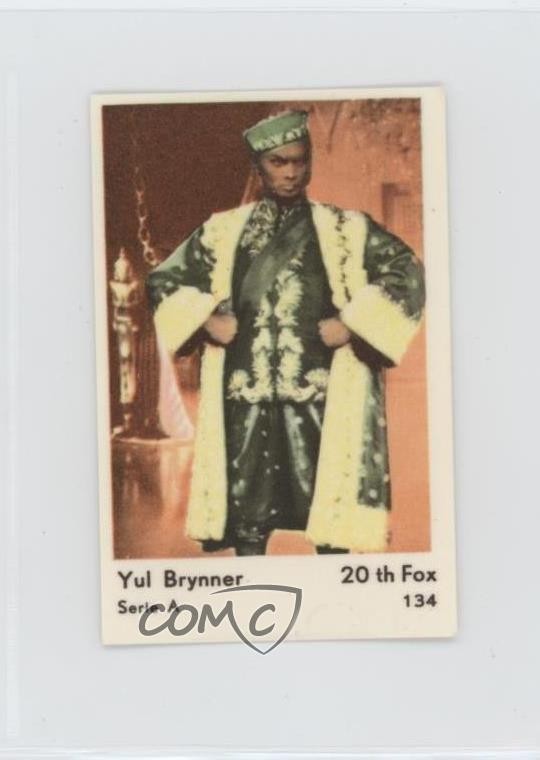 1958 Dutch Gum Serie A Yul Brynner #134 1md