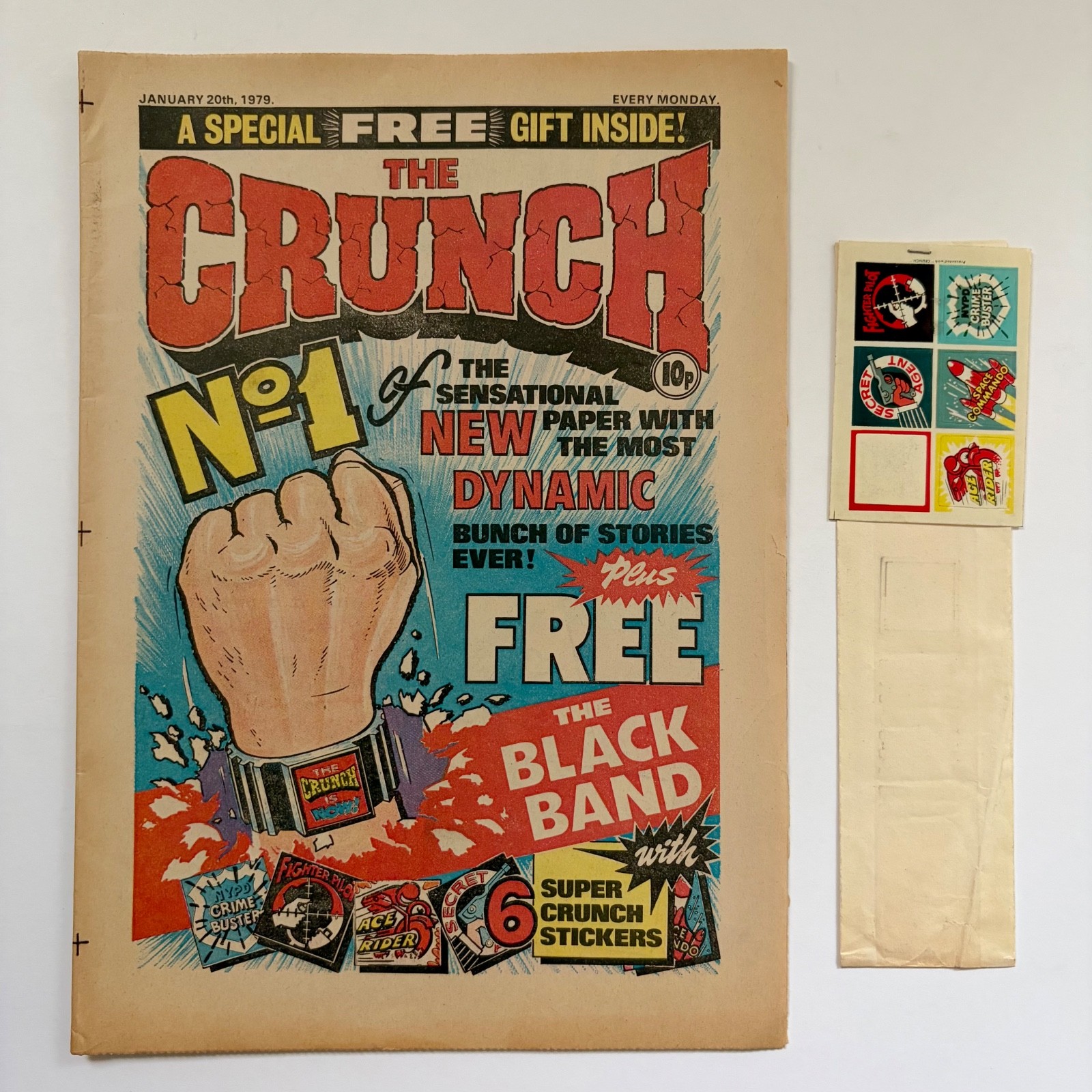 The Crunch Comic - Issue 1 - 1979 - D.C. Thomson Weekly - With Stickers
