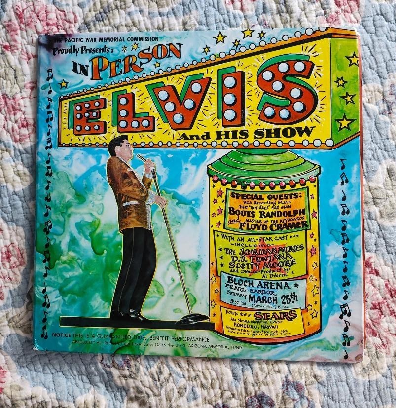 Elvis:1961 Hawaii Benefit Concert Vinyl LP #GA-200 Golden Archives w/Booklet