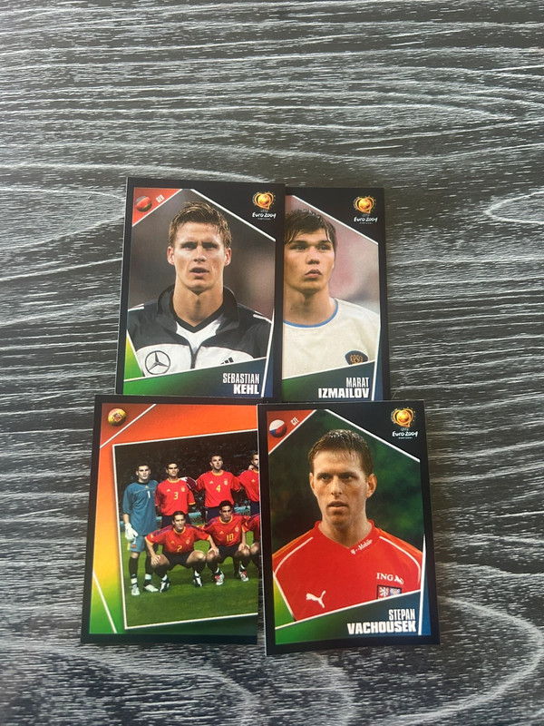 4 stickers Panini euro 2004