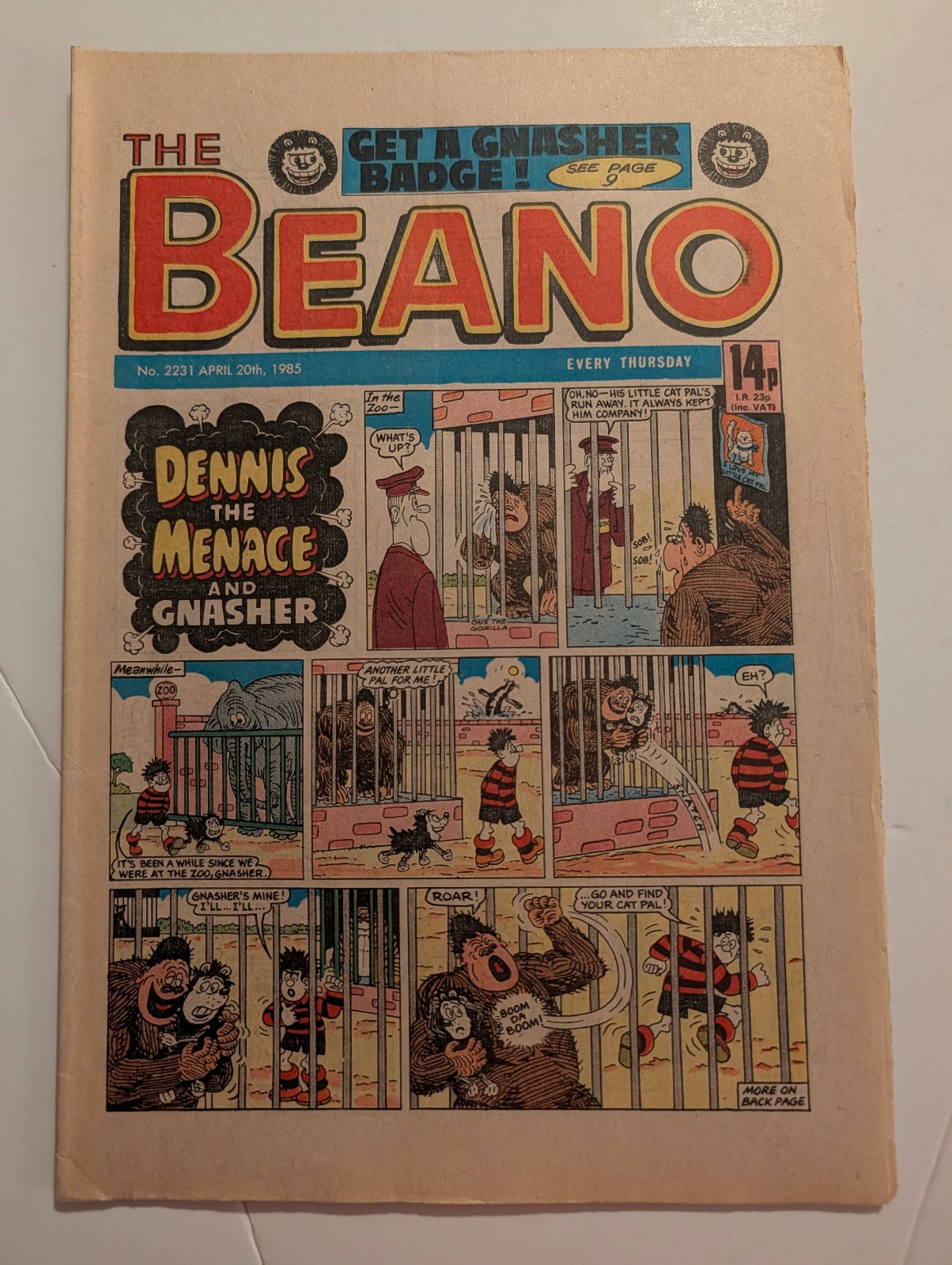 Beano Comic No 2231, April 20th 1985.