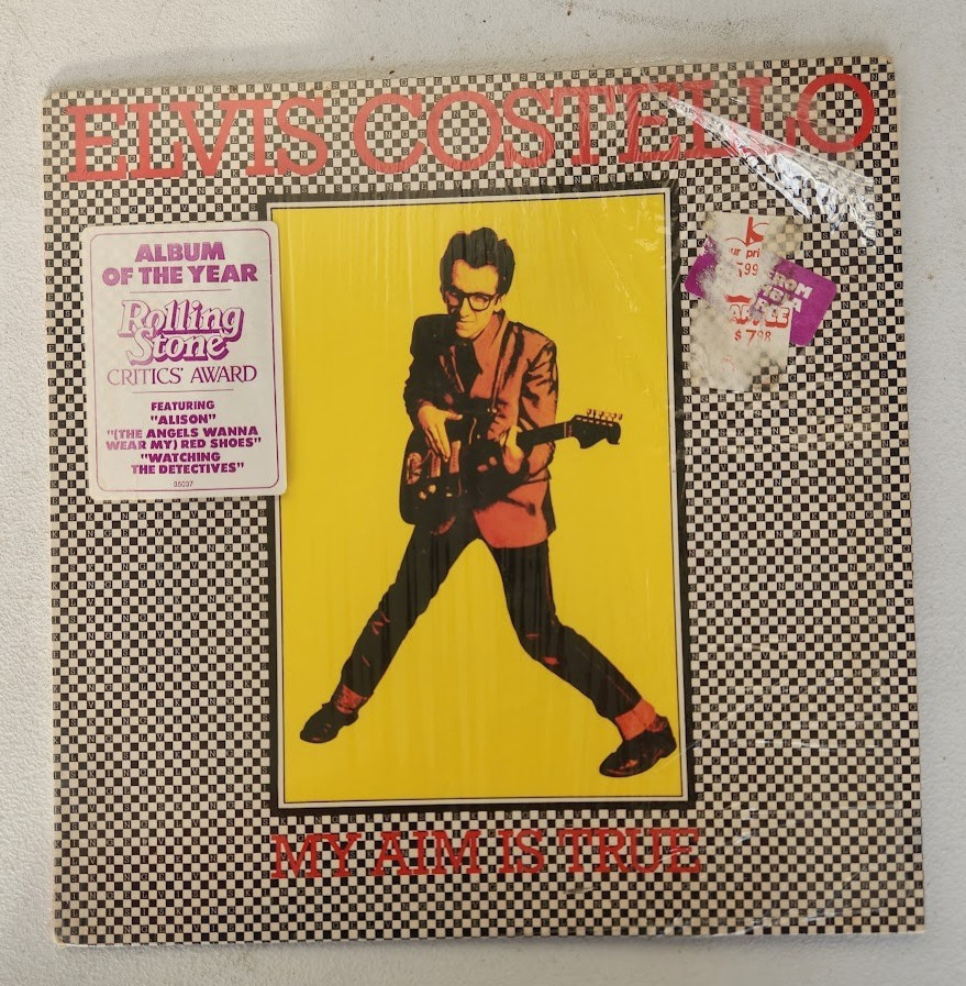Elvis Costello My Aim Is True Vinyl LP 1977 Columbia ‎Records W/Hype Sticker EX