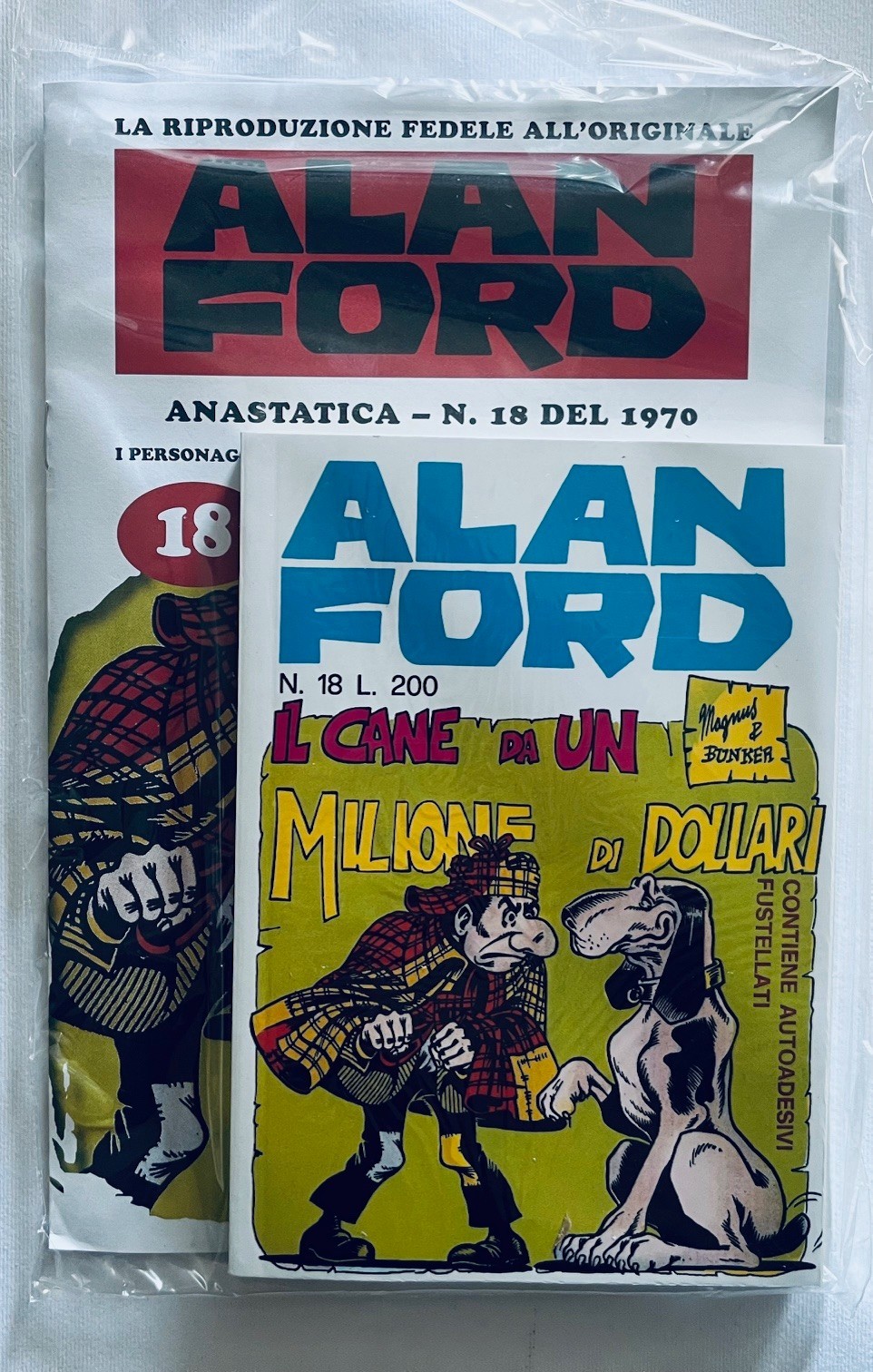 ALAN FORD ANASTATICA N°18 BLISTERATO CON ADESIVI
