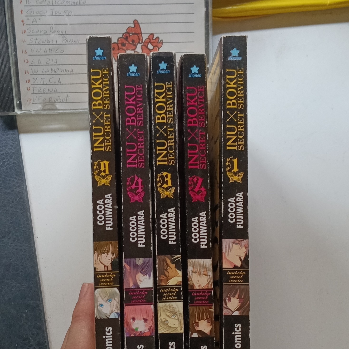 Panini Comics Inu x Boku Secret Service lotto manga 5 volumi Cocoa Fujiwara 2010