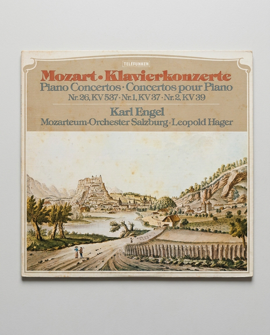Disque vinyle 33 tours Concertos pour piano Mozart Karl Engel