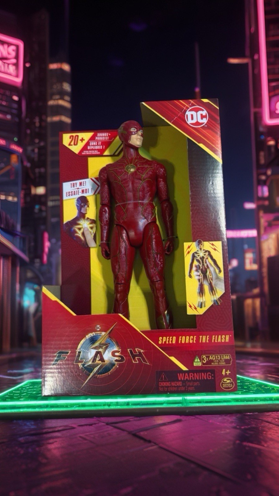 New DC 12" Speed Force The Flash with Sounds & Lights 2023