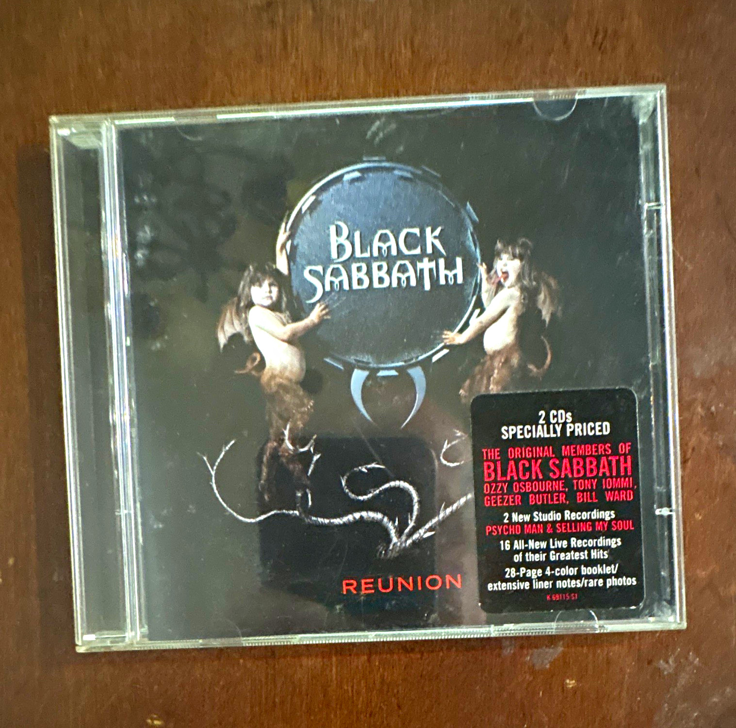 Black Sabbath - Reunion (2 CD, 1998 Live Album) Epic Rock Jewel Case