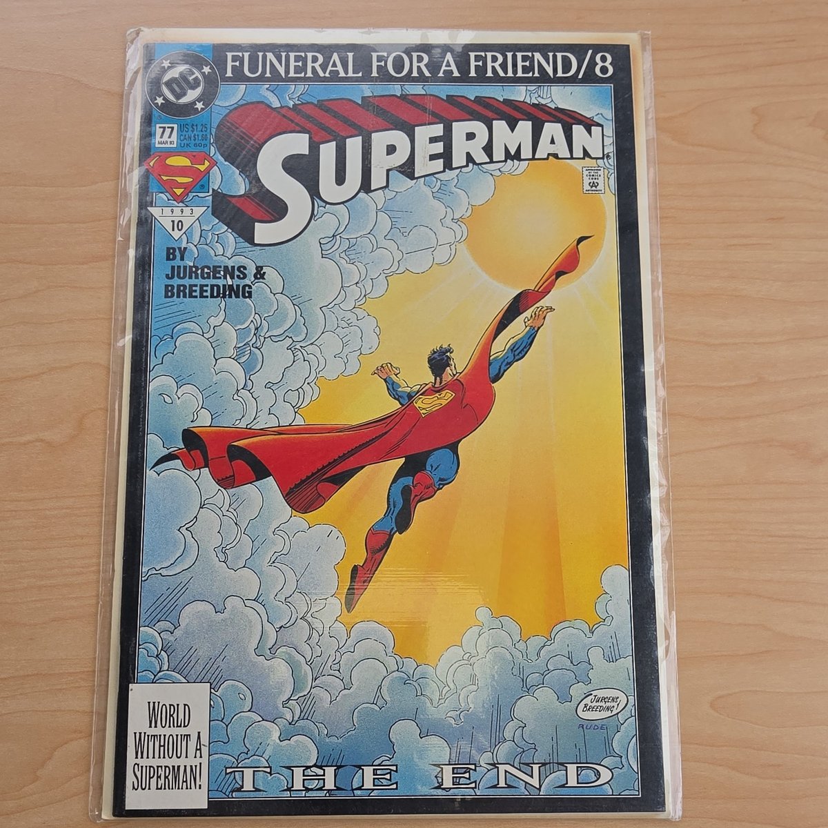 Superman #77 1993 DC Comics serie Morte di Superman quasi nuovo prima stampa