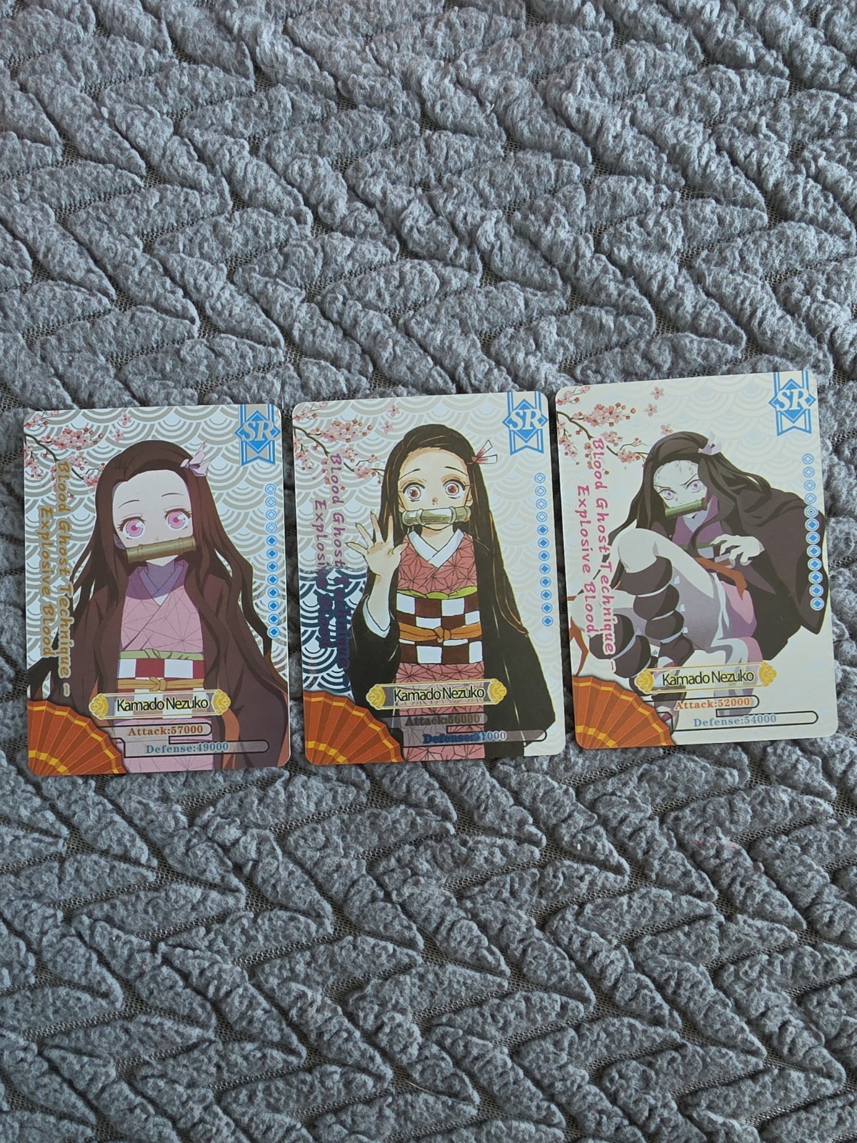 X3 Demon Slayer SR Kamado Nezuko Non-Sport Trading Card Mugen Train Kimetsu X3