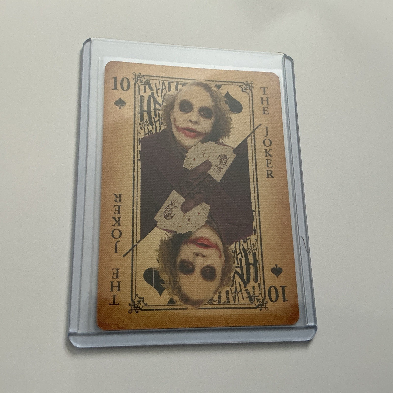 2008 DC Batman “The Dark Knight” Joker Set Heath Ledger “#10 Of Spades” Rookie