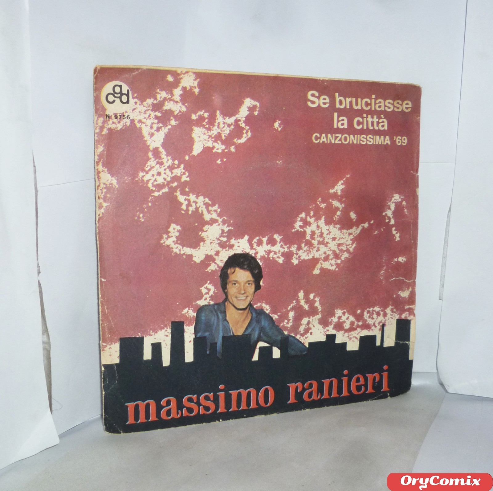MASSIMO RANIERI - SE BRUCIASSE LA CITTA' città - VINILE 7" POLLICI 45 GIRI RPM