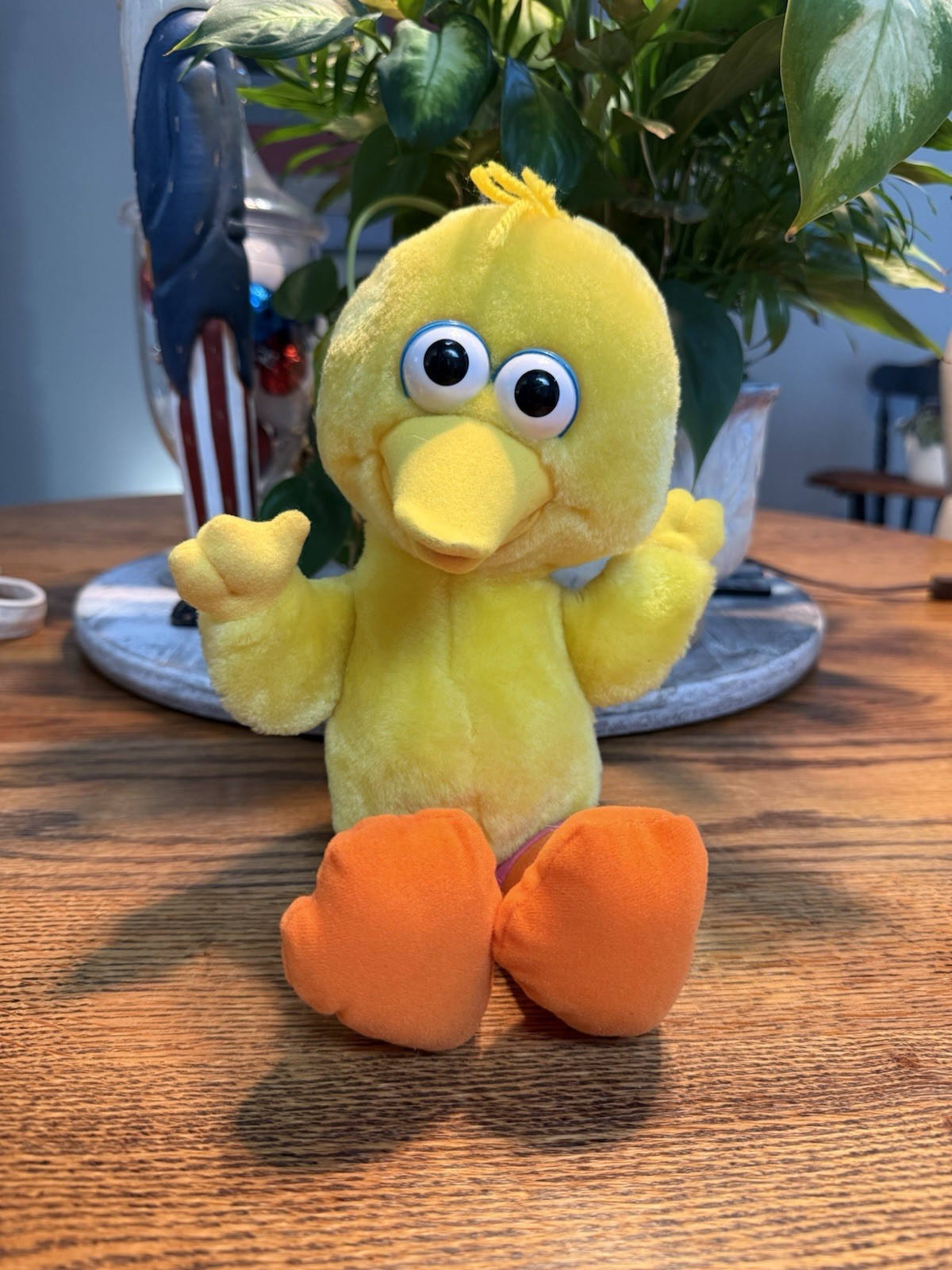 TYCO Sesame Street Tickle Me Big Bird 1996 peluche vintage 11"