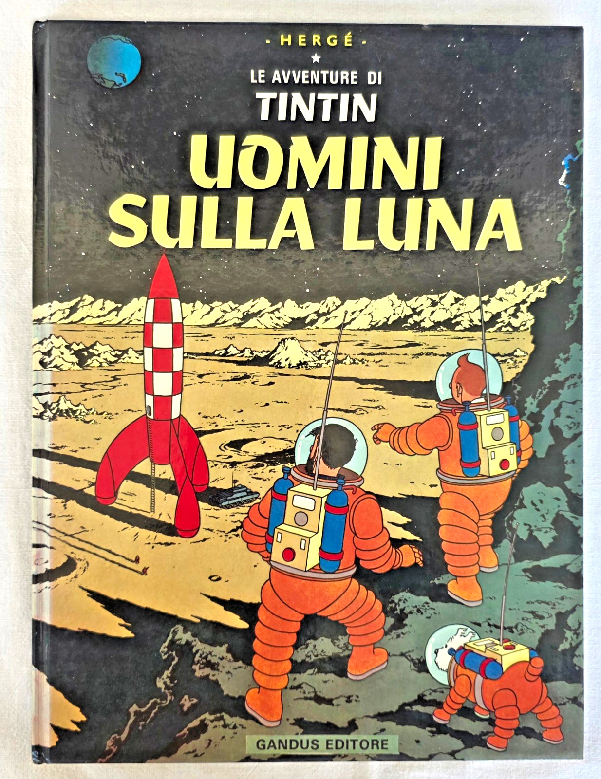 LE AVVENTURE DI TINTIN - UOMINI SULLA LUNA (HERGE') GANDUS 1980 CARTONATO