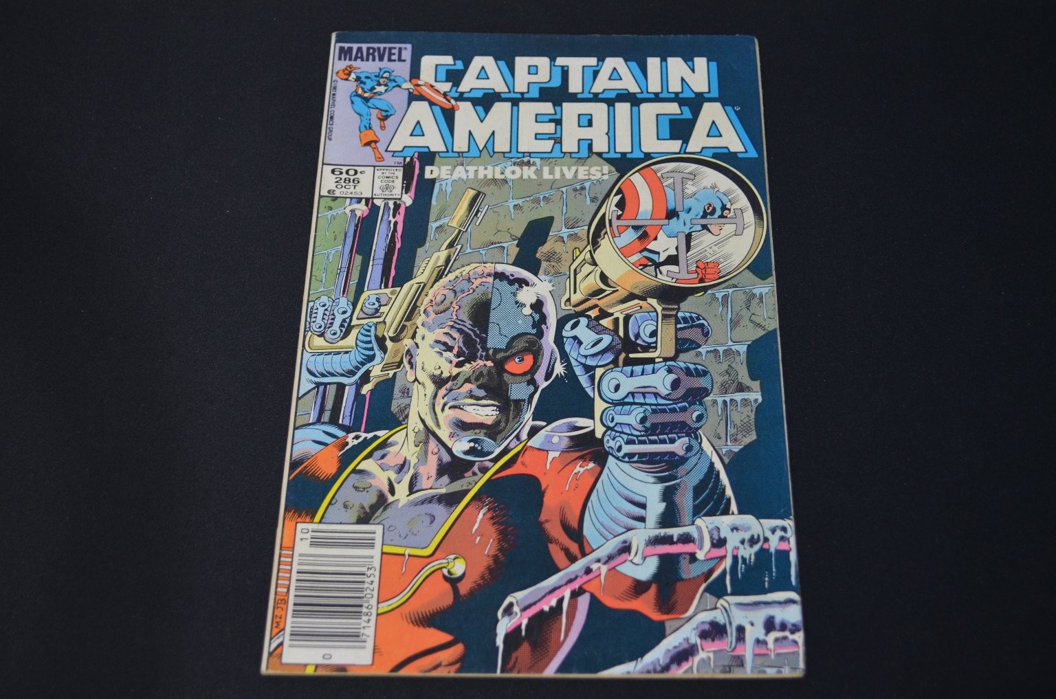 Captain America 286 Mark Gruenwald Marvel Comics 1983 Deathlok vive!  VF