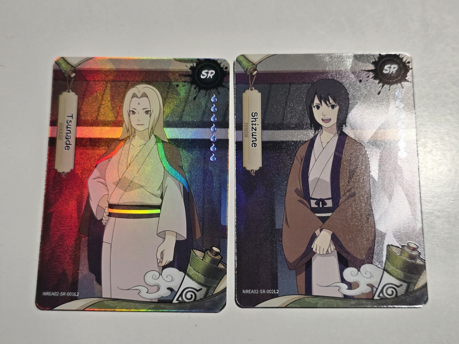 Naruto Kayou Earth Scroll Series 2 Tsunade & Shizune SR Holo Card NREA02 NM