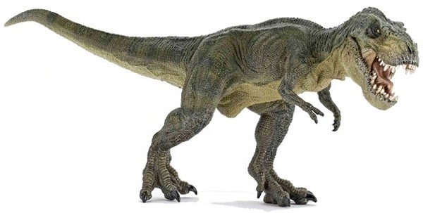 PAPO Papo Figure  Green Running T-Rex (5" High And 13" Long)  The Dinosaurs 5502
