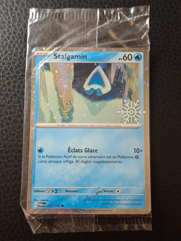 Stalgamin holo 037/182 ev04 promo stamp noel scellée