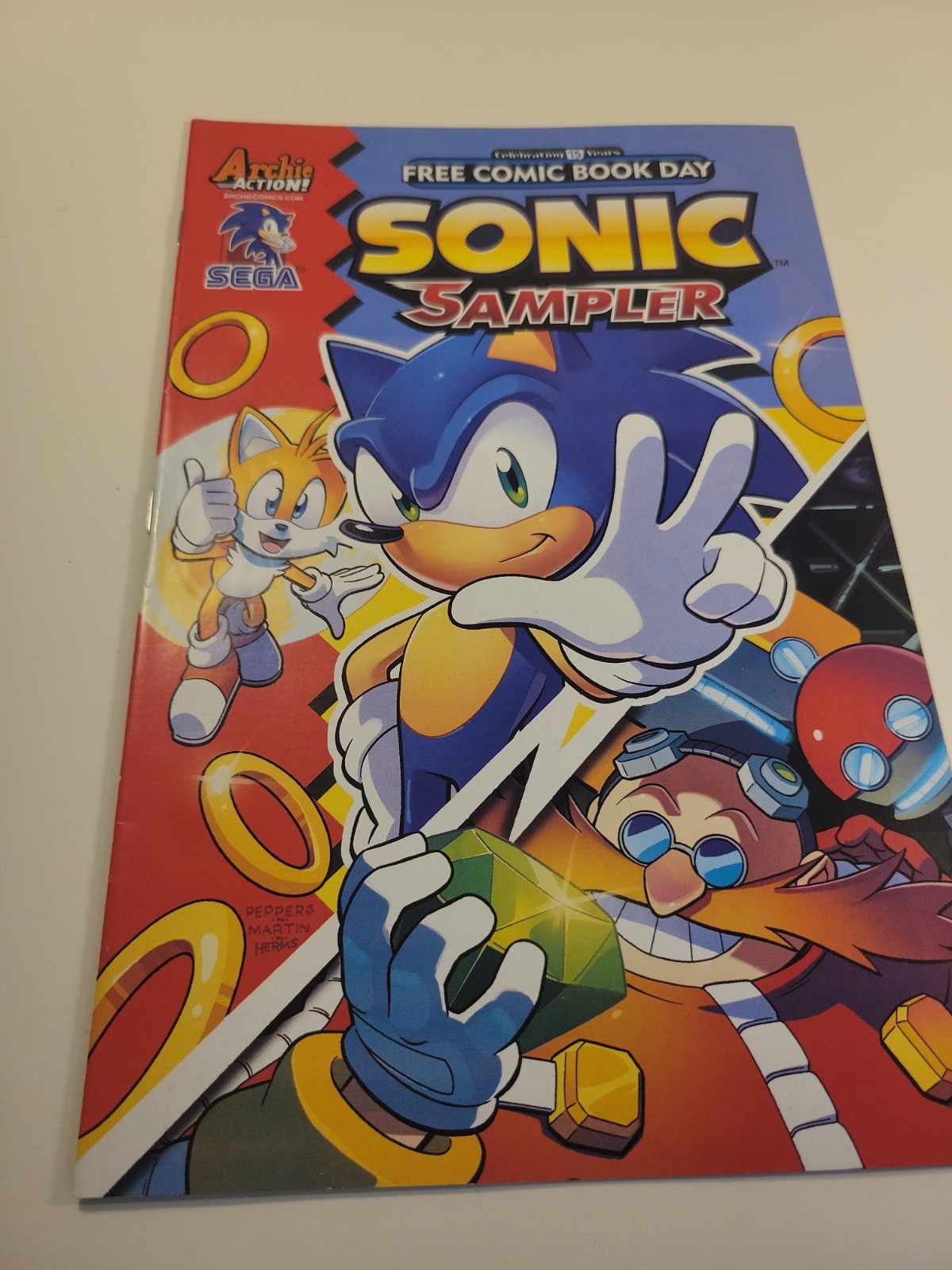 SONIC The Hedgehog SPECIALE GIORNO DEI FUMETTI GRATIS 2016 campionatore quasi nuovo
