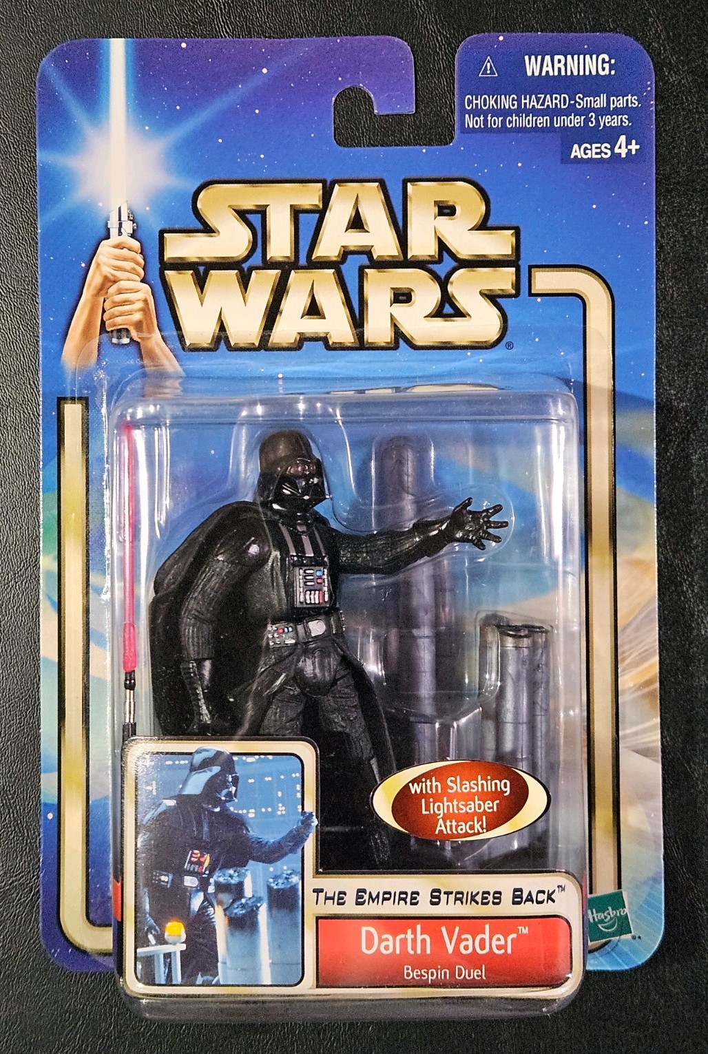 Star Wars Saga 02 #30 Darth Vader Bespin Duel Figure Nuovo MOC 2002 Empire Strikes