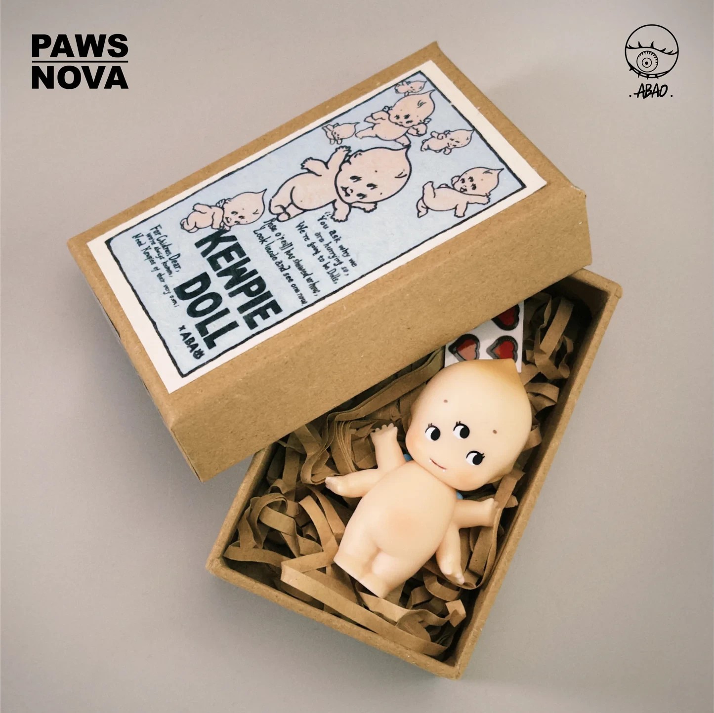 ABAO x KEWPISH LOVE Kewpie Tre Occhi Angelo Sofubi Figura con Scatola