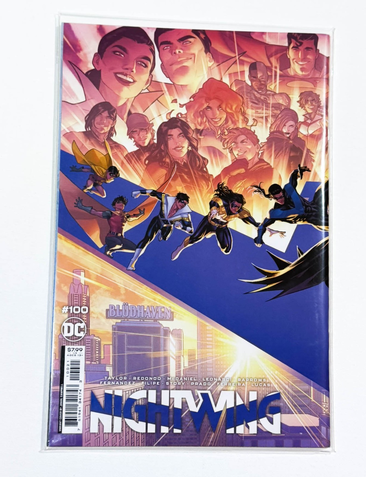 Nightwing #100 Jamal Campbell Cover B avvolgente 2023