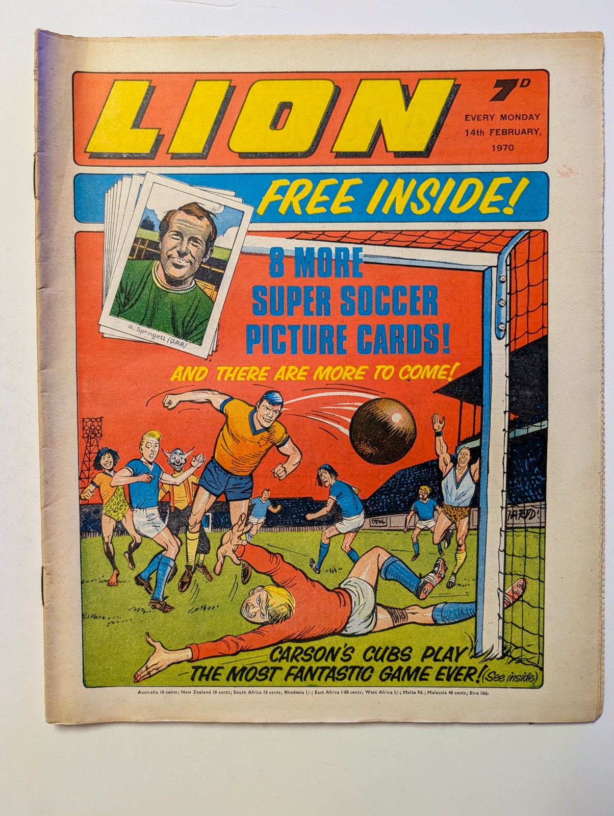 Lion Comic, 14th February 1970, Amalgamated Press/Fleetway Publishing