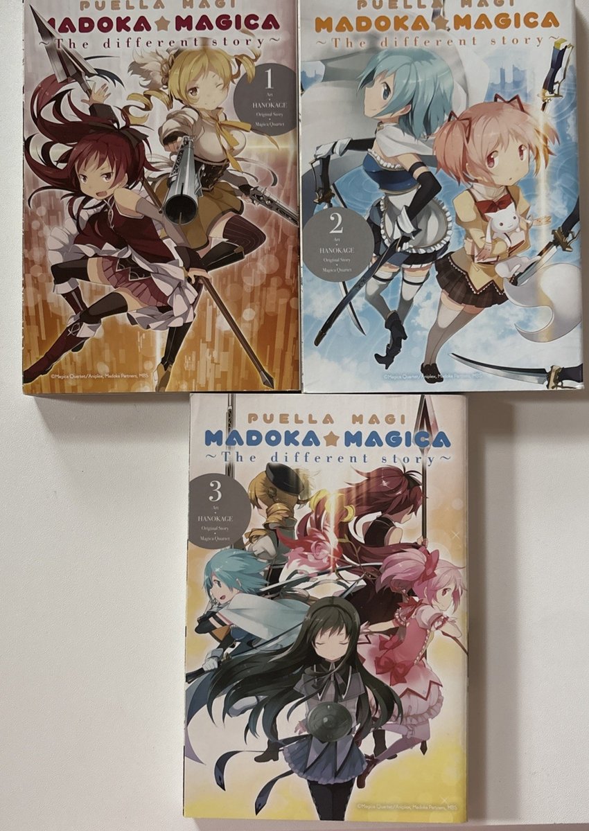 Puella Magi Madoka Magica La Storia Diversa Volume 1 2 3 1-3 Manga Inglese