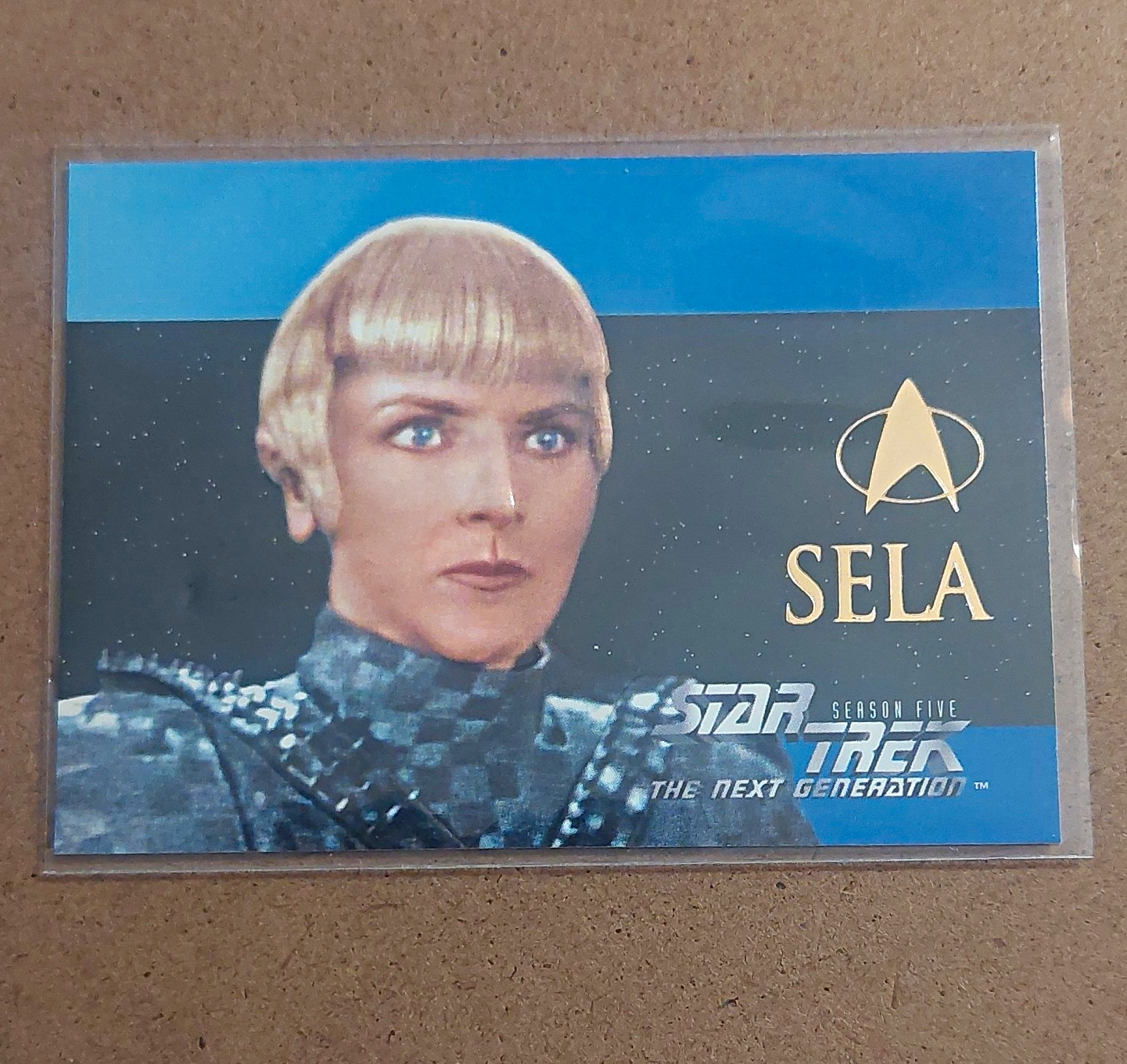 SkyBox 1996 Star Trek TNG Stagione Cinque Sela #S30 Inserto Scheda Non Sportiva