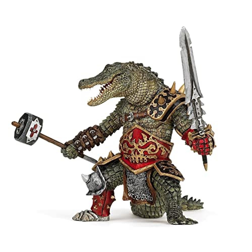 (TG. 15cm) Papo Figura Coccodrillo Mutante Verde, Fantasy, Giocattolo Bambini 3+