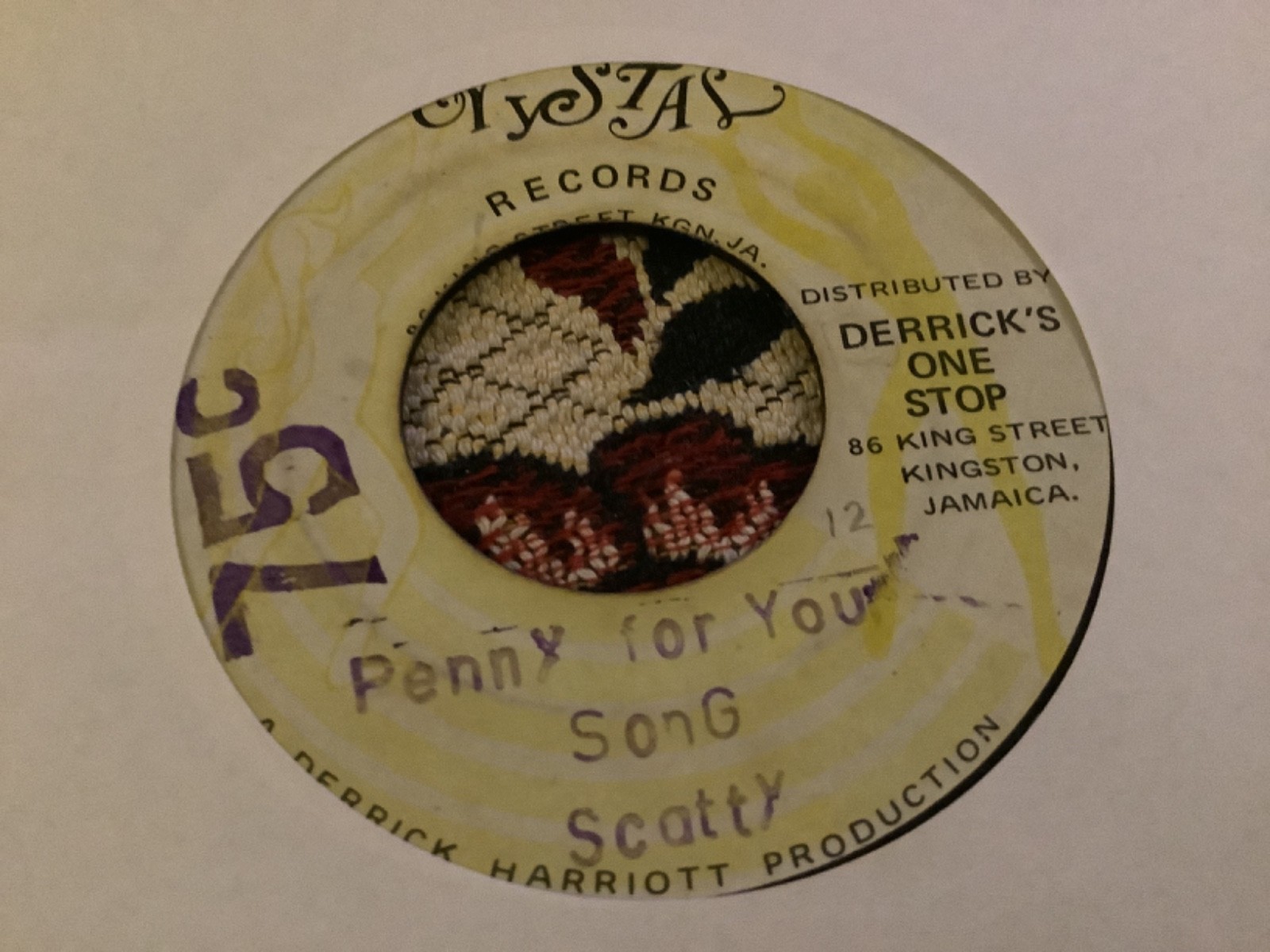 Scotty , Penny For Your Song    , 7”Crystal.