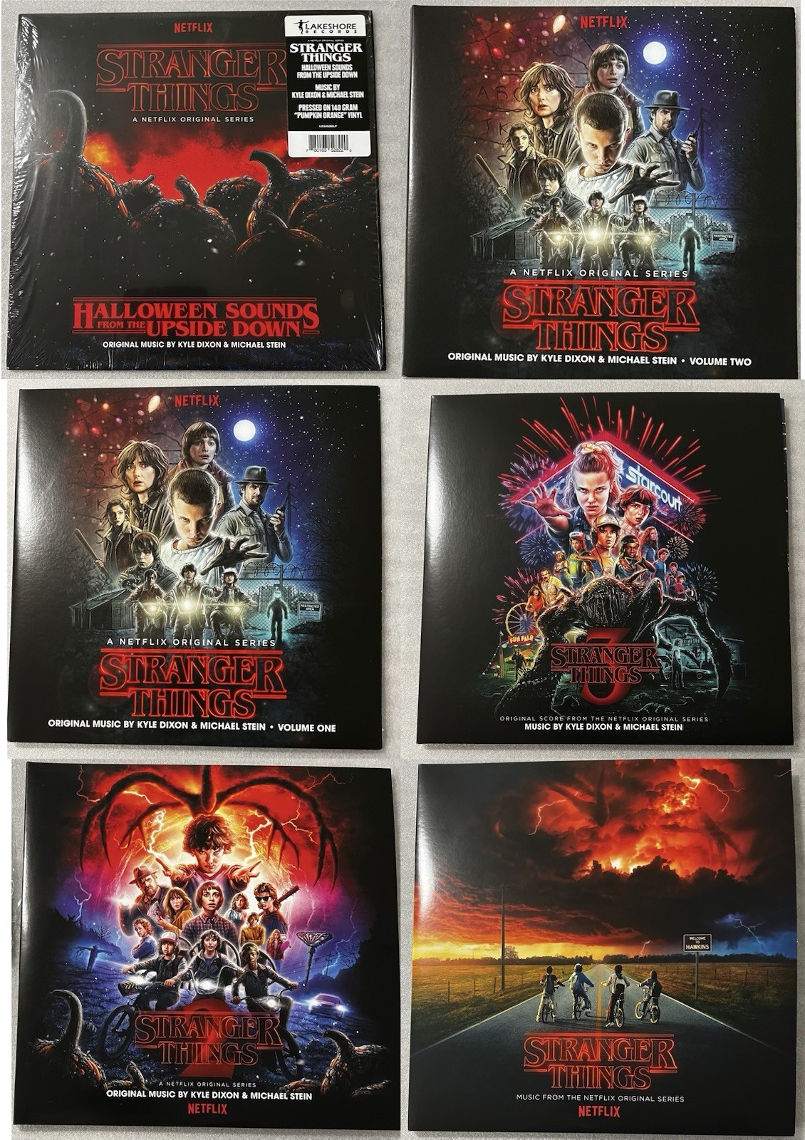 Stranger Things LP Vinyl Record Lot - 1 2 OST Season 123 Fireworks + Upside Down